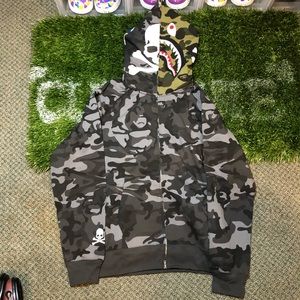 Mastermind VS Bape Color Camo Full Zip Hoodie
